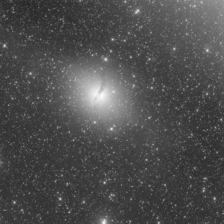 Un exemple de gradient lumineux, dans l’angle en haut à droite, sur une image prise sous un ciel du Chili.